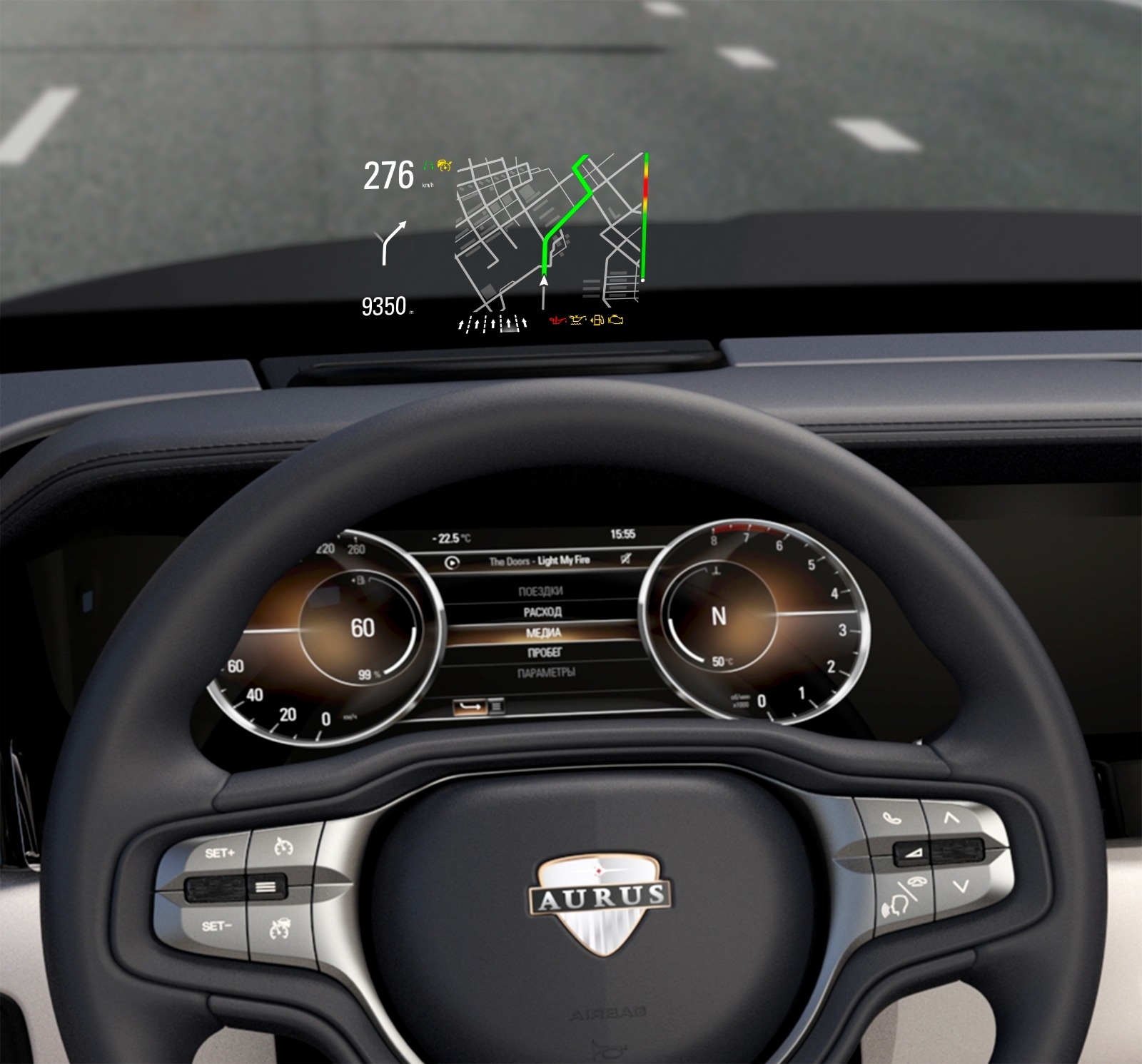 Графика интерфейса автомобилей 